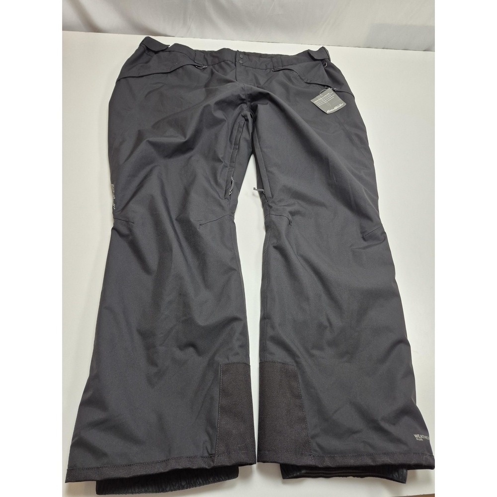 Eddie Bauer Powder Search 2.0 Snow Pants Womens 3X Black Ski WeatherEdge Plus